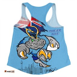 New South Wales Blues Women Racerback Singlet Custom For Die Hard Fan Australia Flag Scratch Style