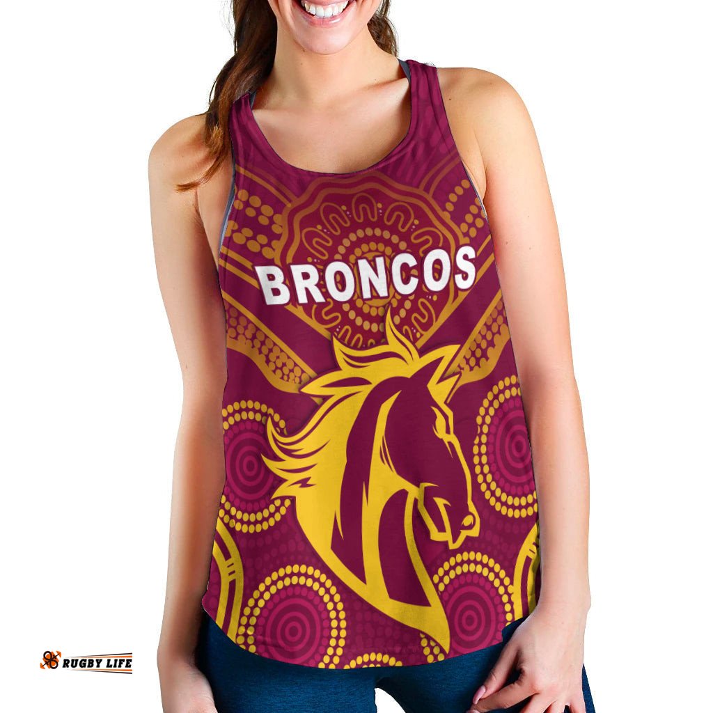 Broncos Indigenous Women Racerback Tank