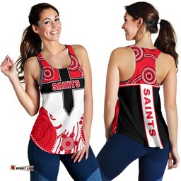 Saints Enthusiasm Women Racerback Tank St Kilda Indigenous