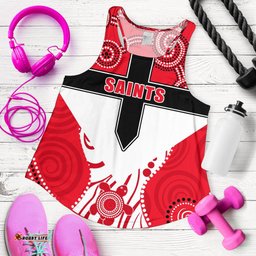 Saints Enthusiasm Women Racerback Tank St Kilda Indigenous