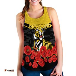 Richmond Anzac Day Indigenous Art Women Tank Top