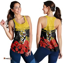 Richmond Anzac Day Indigenous Art Women Tank Top