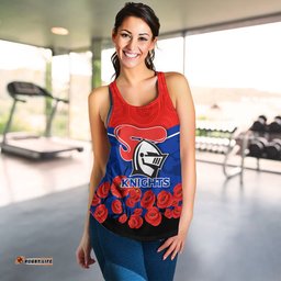 Newcastle Knights Anzac Day Indigenous Art Women Tank Top
