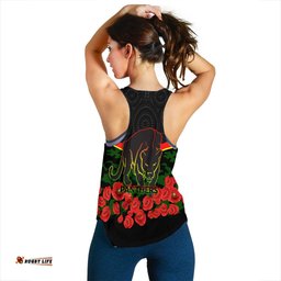 Panthers Anzac Day Women Tank Top Indigenous Art