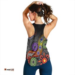All Stars Christmas Women Racerback Tank Indigenous Dreamtime