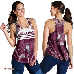Sea Eagles Indigenous Women Racerback Tank Manly Forever