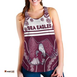 Sea Eagles Indigenous Women Racerback Tank Manly Forever