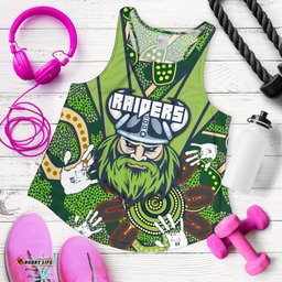 Custom Personalised Raiders Women's Racerback Tank Canberra Indigenous