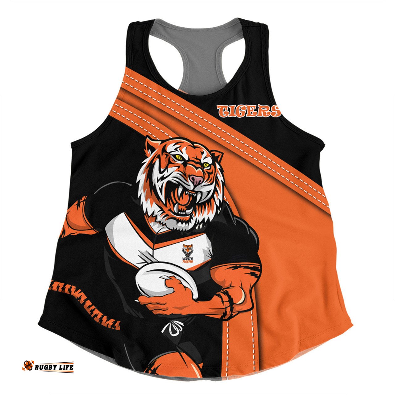 Wests Tigers Women Racerback Singlet Custom Team Of Us Die Hard Fan Supporters