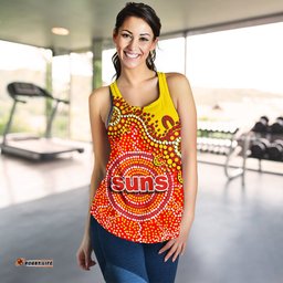 Gold Coast Women's Racerback Tank Suns Aboriginal