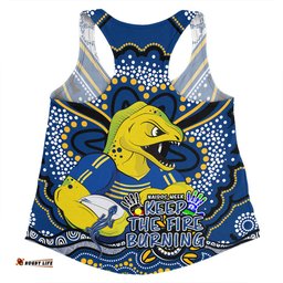 Parramatta Eels Women Racerback Singlet Aboriginal Inspired Naidoc Week Custom For Die Hard Fan Supporters