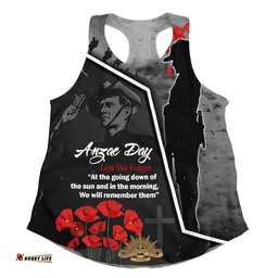 Australia Women Racerback Singlet - Remembering The Anzacs