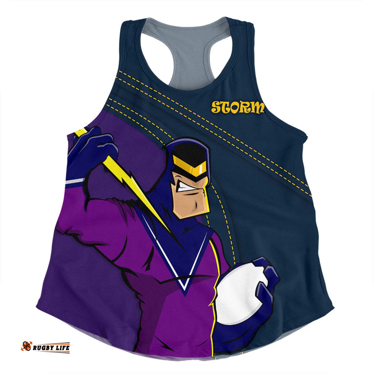 Melbourne Storm Women Racerback Singlet Custom Team Of Us Die Hard Fan Supporters