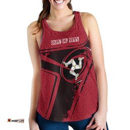 Isle Of Man Rugby Women Racerback Tank Isle Of Man Rugby