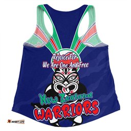 New Zealand Warriors Women Racerback Singlet - Happy Australia Day We Are One And Free