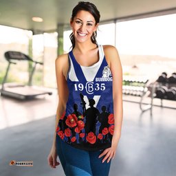 Canterbury Bankstown Bulldogs Anzac Day Camo Women Tank Top