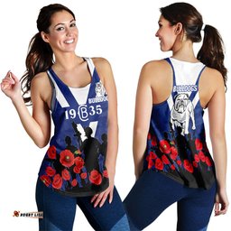 Canterbury Bankstown Bulldogs Anzac Day Camo Women Tank Top