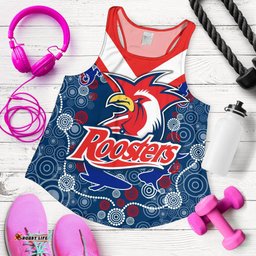Roosters Indigenous Women's Racerback Tank Rugby