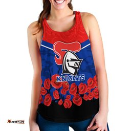 Custom Personalised Newcastle Knights Anzac Day Indigenous Art Women Tank Top