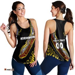 Custom Personalised Richmond Women's Racerback Tank Aboriginal Sport Style