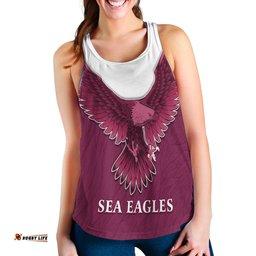 Sea Eagles 2021 Women Racerback Tank Manly Warringah Feather