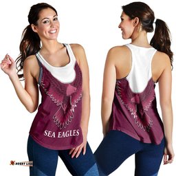 Sea Eagles 2021 Women Racerback Tank Manly Warringah Feather