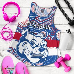 Bulldogs Champion 2021 Women Racerback Tank Western Indigenous Always Proud