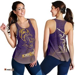 Kolkata Knight Riders Cricket Women Racerback Tank Version KKR