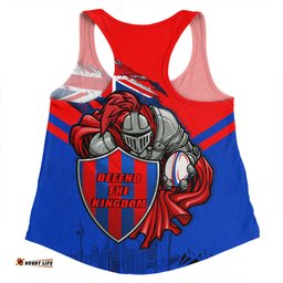 Newcastle Knights Women Racerback Singlet Custom For Die Hard Fan Australia Flag Scratch Style
