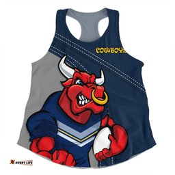 North Queensland Cowboys Women Racerback Singlet Custom Team Of Us Die Hard Fan Supporters