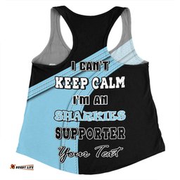 Cronulla-Sutherland Sharks Women Racerback Singlet Custom Team Of Us Die Hard Fan Supporters