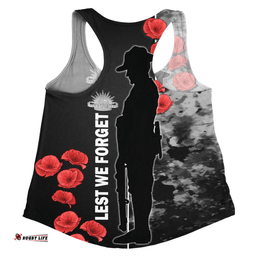 Australia Women Racerback Singlet - Royal Australian Army Anzac Day Camouflage Style