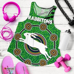 Naidoc Rabbitohs Women Racerback Tank Aboriginal Vibes No.1