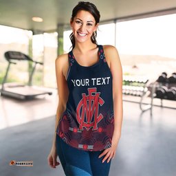 Custom Personalised Demons Indigenous Women Racerback Tank Premiers 2021 Champion
