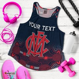 Custom Personalised Demons Indigenous Women Racerback Tank Premiers 2021 Champion