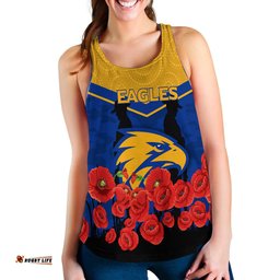 Eagles Anzac Day Indigenous Art Women Tank Top