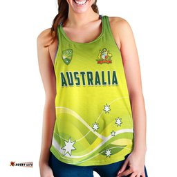 Cricket Australia Women Racerback Tank Simple Style