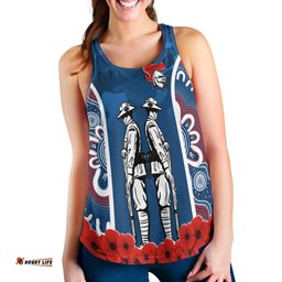 The Knights Rugby Women Racerback Tank Anzac Day Camo Style