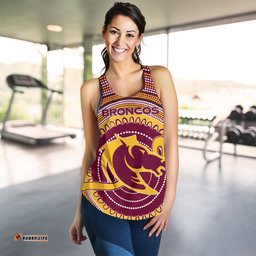 Brisbane Racerback Tank Broncos Aboriginal