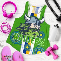 Canberra Women Racerback Tank Raiders Indigenous