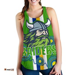 Canberra Women Racerback Tank Raiders Indigenous