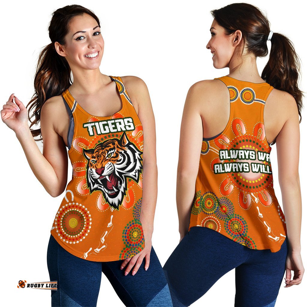 Naidoc Wests Tigers Women Racerback Tank Aboriginal