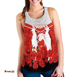 Sydney Swans Anzac Day Indigenous Art Women Tank Top