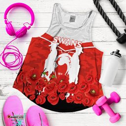 Sydney Swans Anzac Day Indigenous Art Women Tank Top