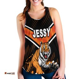 Jessy Wests Tigers Women Racerback Tank 2021 Simple
