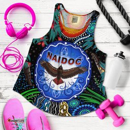 NAIDOC 2021 Women Racerback Tank Heal Country