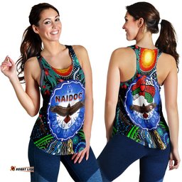 NAIDOC 2021 Women Racerback Tank Heal Country