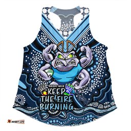 New South Wales Blues Women Racerback Singlet Aboriginal Inspired Naidoc Week Custom For Die Hard Fan Supporters