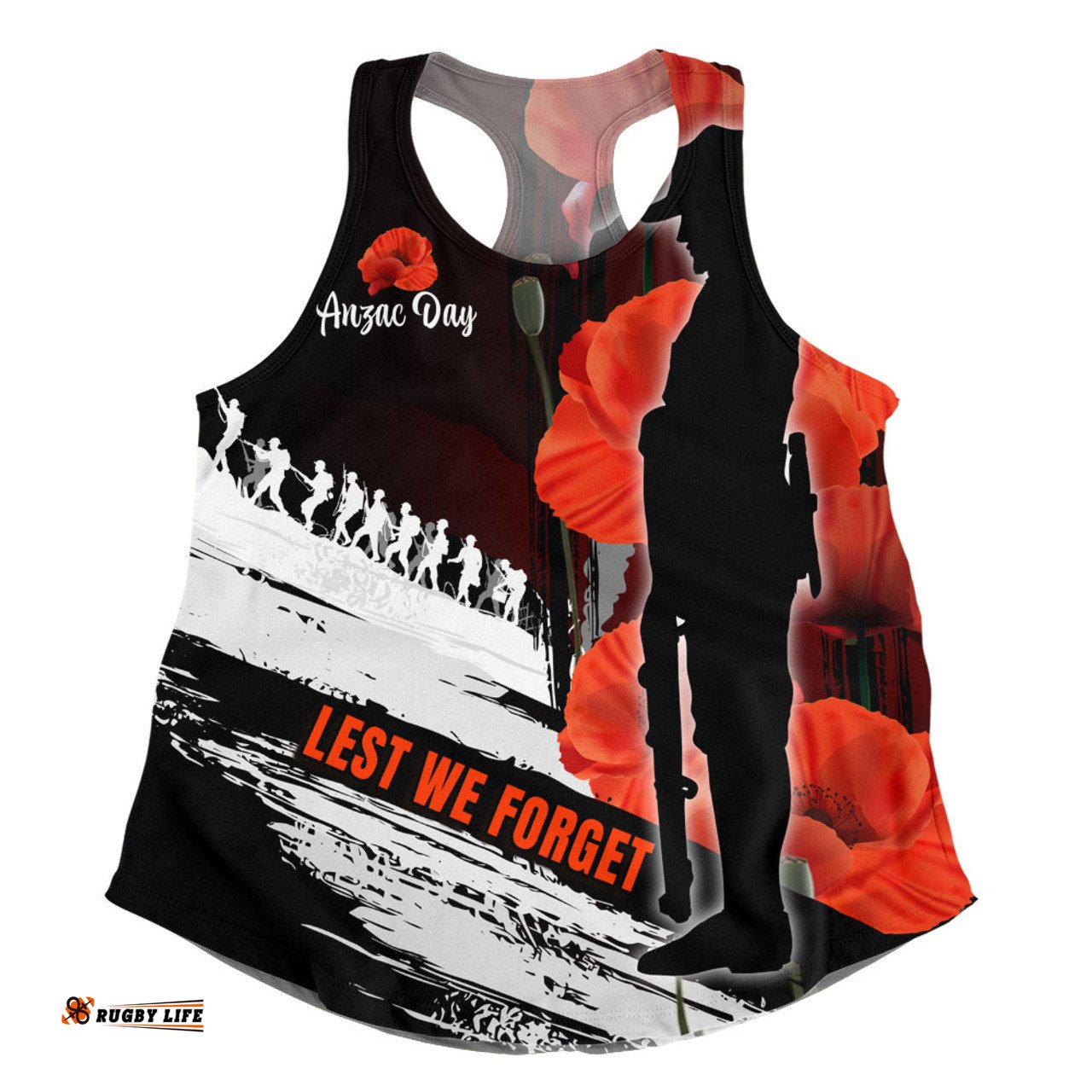 Australia Women Racerback Singlet - Anzac Day Special Style