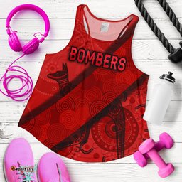 Essendon Women Racerback Tank Indigenous Bombers Red